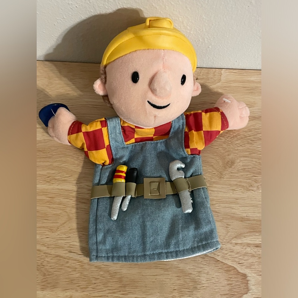 Applause Bob The Builder Plush Hand Puppet 10 Inch Keith Chapman 2001